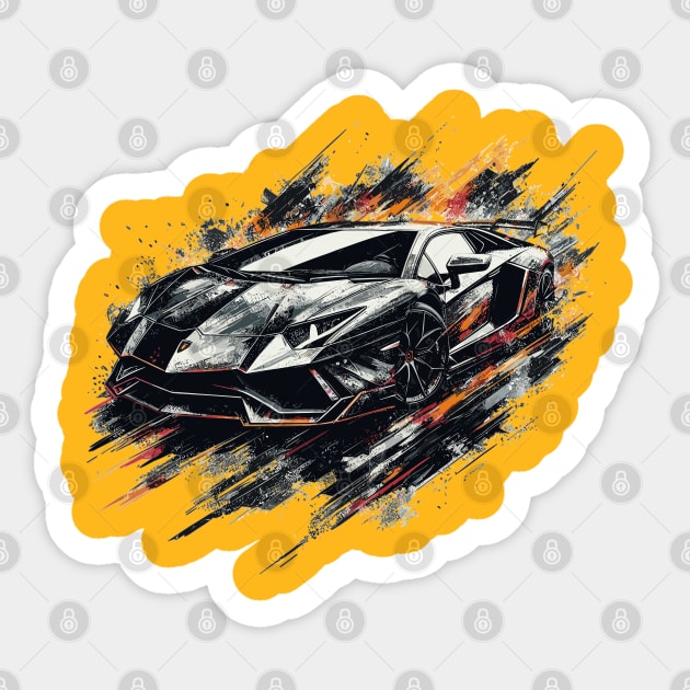 Lamborghini aventador Sticker by Vehicles-Art